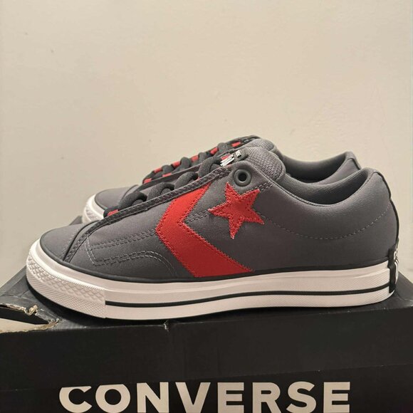 Converse Star Player 76 Puff Casual Shoes Grey-Red-White (A14720C) Damage Box - Picture 4 of 8